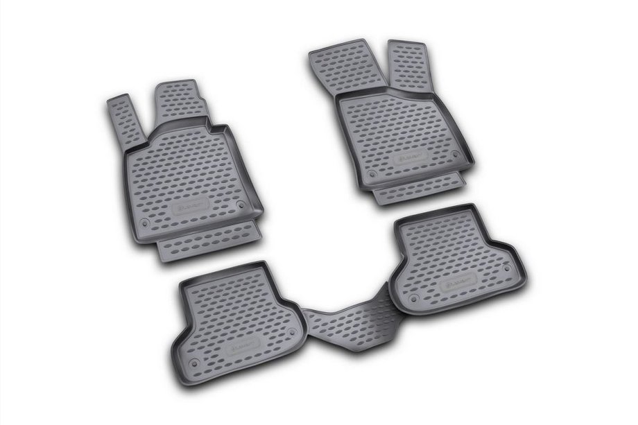 Audi A3 2003–2012 Rubberen vloermattenset voor interieur (4 stuks, Novline) Image