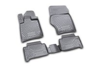 Audi Q7 2005–2015 Rubberen vloermattenset voor interieur (4 stuks, Novline) foto 1