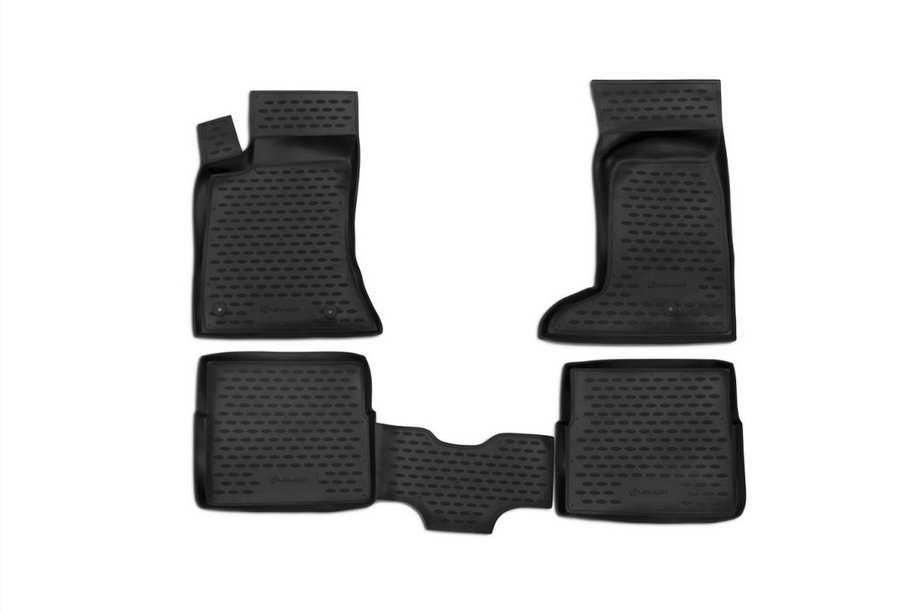 Cadillac SRX 2004–2009 (2004-2009) Rubberen vloermattenset voor het interieur (4 stuks, Novline) Image