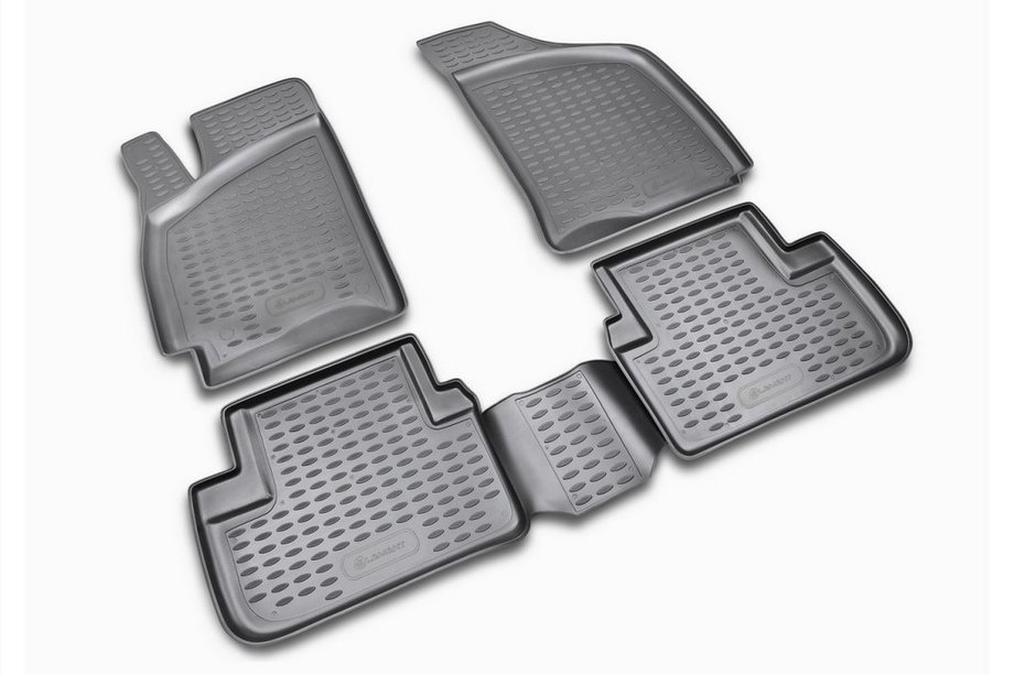 Chevrolet Lanos 1998–2017 Rubberen vloermattenset voor interieur (4 stuks, Novline) Foto 1