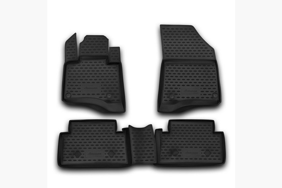 Citroen C-5 2008–2017 Rubberen vloermattenset voor interieur (4 stuks, Novline) Image
