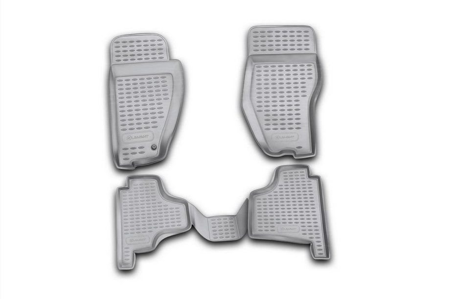 Dodge Nitro 2006–2011 Rubberen vloermattenset voor interieur (4 stuks, Novline) Image