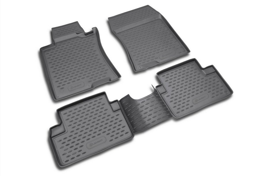 Honda Accord VII 2002–2007 Rubberen vloermattenset voor interieur (4 stuks, Novline) Foto 1