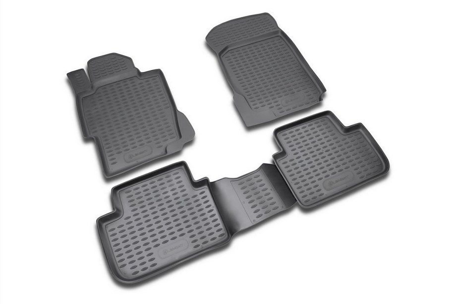 Honda Accord VIII 2008–2012 Rubberen vloermattenset voor interieur (4 stuks, Novline) Image