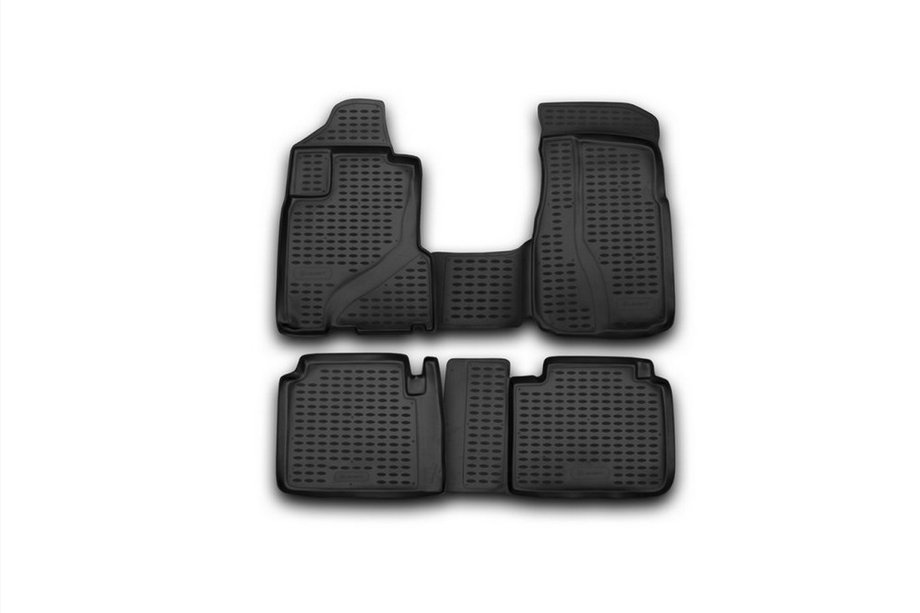 Honda CRV 2001–2006 Rubberen vloermattenset voor interieur (4 stuks, Novline) Image