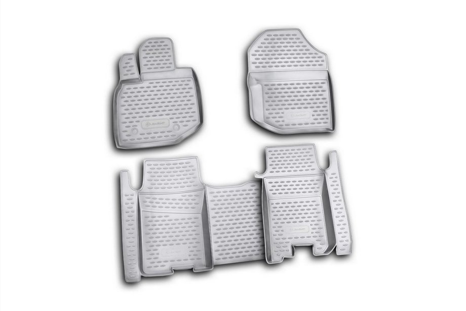Honda FIT/Jazz 2009–2013 Rubberen vloermattenset voor interieur (4 stuks, Novline) Image