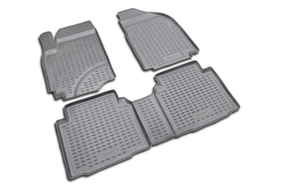 Hyundai Matrix 2001–2010 Rubberen vloermattenset voor interieur (4 stuks, Novline) Foto 1
