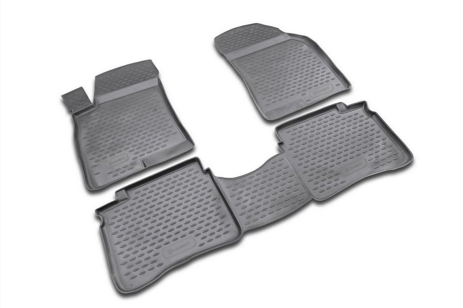 Hyundai Sonata EF 1998–2004 Rubberen vloermattenset voor interieur (4 stuks, Novline) Image