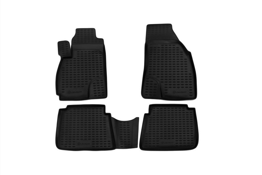 Hyundai Santa Fe 1 2000–2006 Rubberen vloermattenset voor interieur (4 stuks, Novline) Image