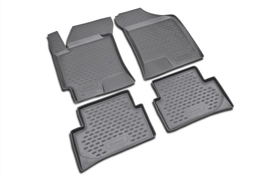 Hyundai Accent 2000–2006 Rubberen vloermatten (set 4 stuks, Novline) Coupe Image