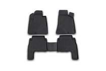 Hyundai Santa Fe 2 2006–2012 (2006-2010) Rubberen vloermatten voor het interieur (4 stuks, Novline) foto 1