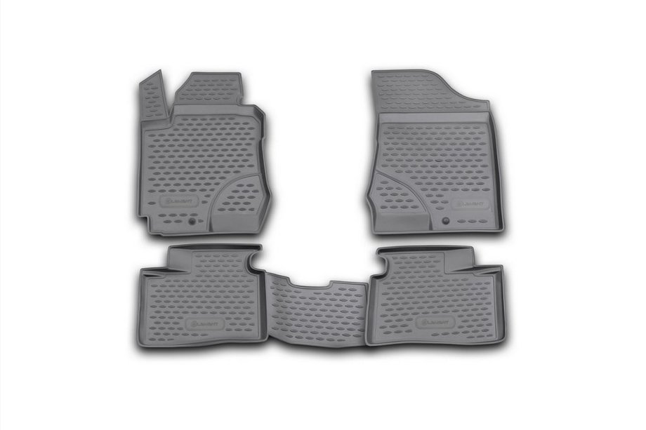 Hyundai I-30 2007–2011 Rubberen vloermattenset voor interieur (4 stuks, Novline) Foto 1