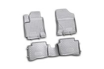 Hyundai I-20 2008–2012 Rubberen vloermattenset voor interieur (4 stuks, Novline) foto 1