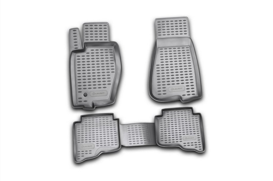 Jeep Grand Cherokee WK 2004–2010 Rubberen vloermattenset voor interieur (4 stuks, Novline) Image