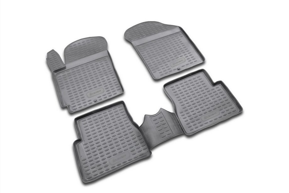 Kia Picanto 2004–2011 Rubberen vloermattenset voor interieur (4 stuks, Novline) Image