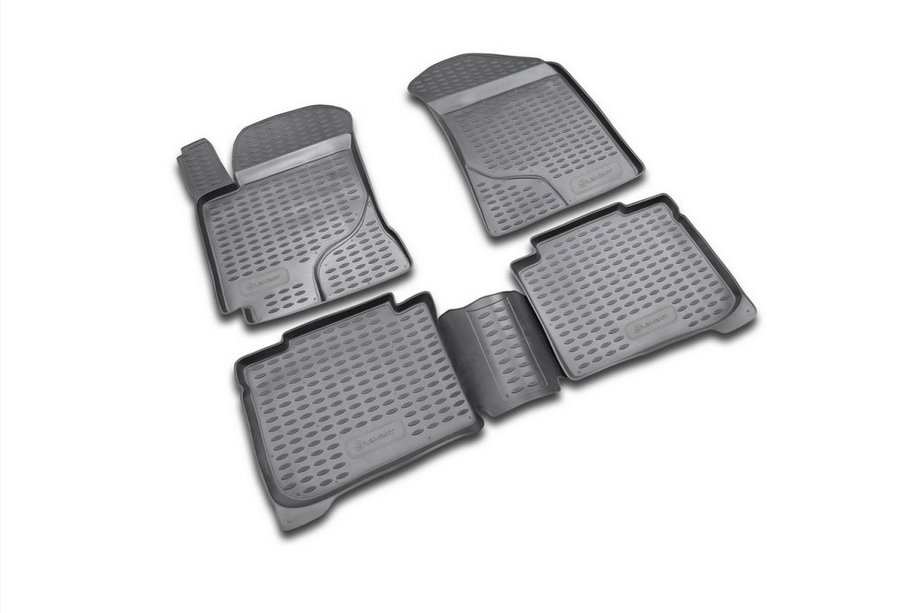 Kia Cerato 1 2004–2009 Rubberen vloermattenset voor interieur (4 stuks, Novline) Image