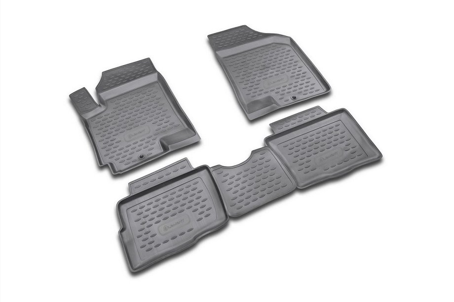 Kia Soul I 2008–2013 Rubberen vloermattenset voor interieur (4 stuks, Novline) Image