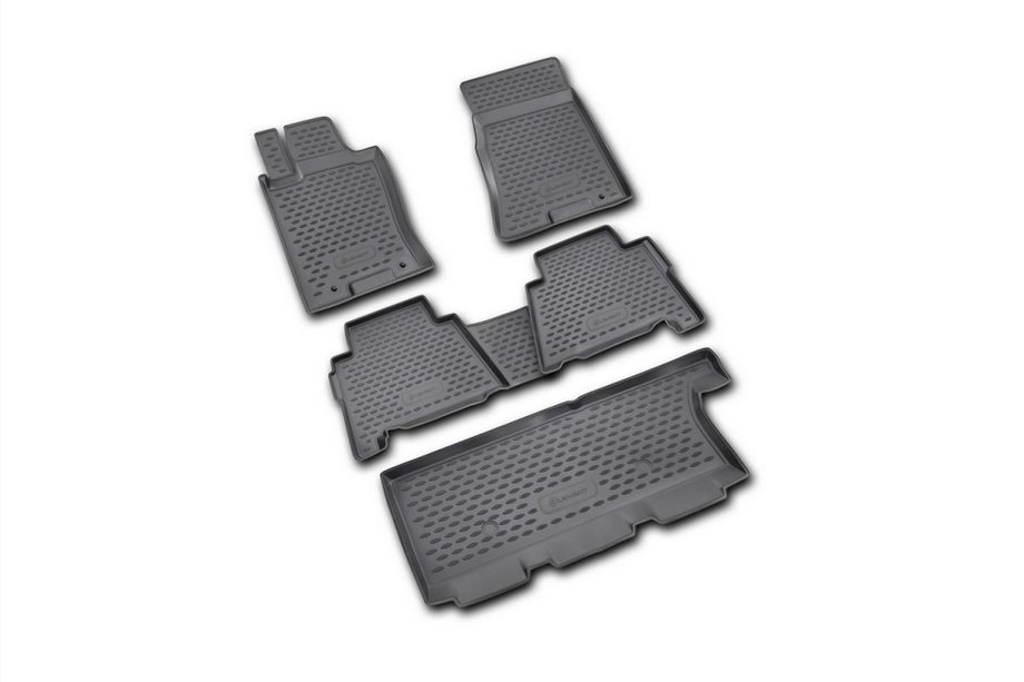 Kia Mohave 2008–2016 Rubberen vloermatten voor interieur (5 stuks, Novline) Image