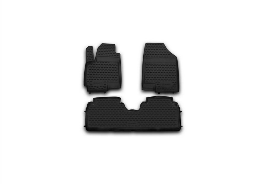 Kia Venga 2010–2019 Rubberen vloermatten voor het interieur (3 stuks, Novline) Image