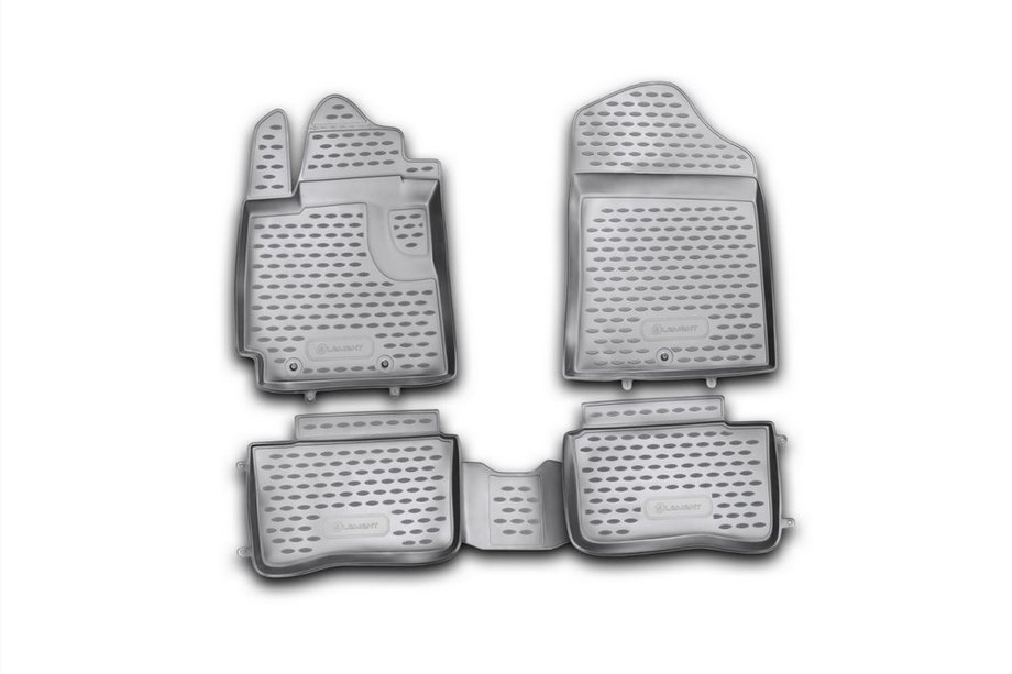Kia Picanto 2011–2016 Rubberen vloermattenset voor interieur (4 stuks, Novline) Image