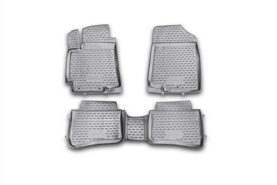 Kia Rio 2012–2017 Rubberen vloermattenset voor interieur (4 stuks, Novline) Image