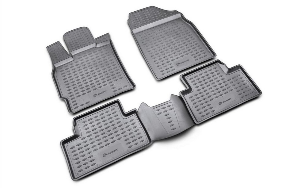 Mazda CX-7 2006–2012 (2007↗) Rubberen vloermatten voor interieur (4 stuks, Novline) Image