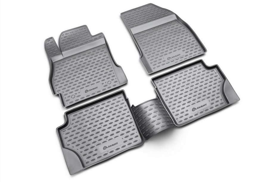 Mazda 2 2007–2014 Rubberen vloermattenset voor interieur (4 stuks, Novline) Image