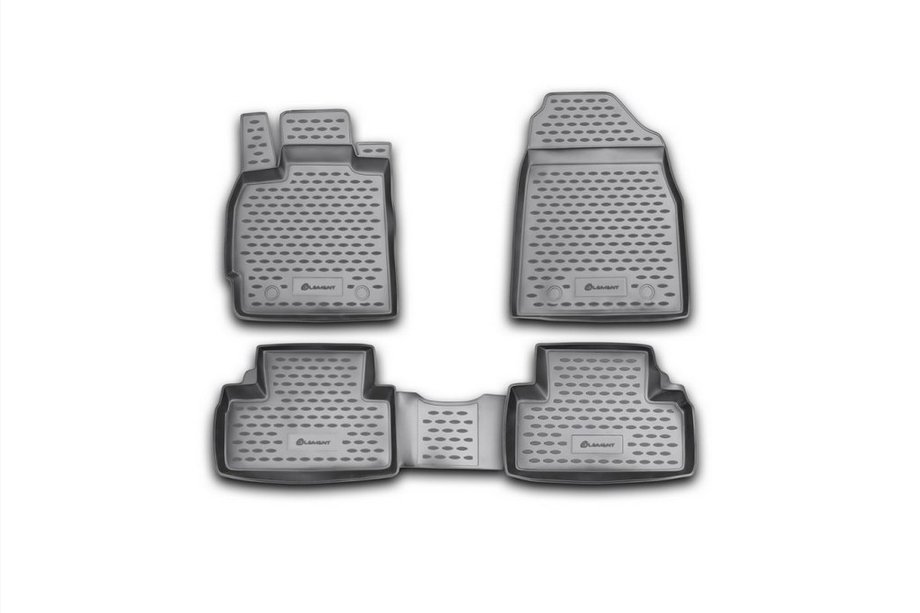 Mazda CX-7 2006–2012 (2010↗) Rubberen vloermatten voor het interieur (4 stuks, Novline) Image