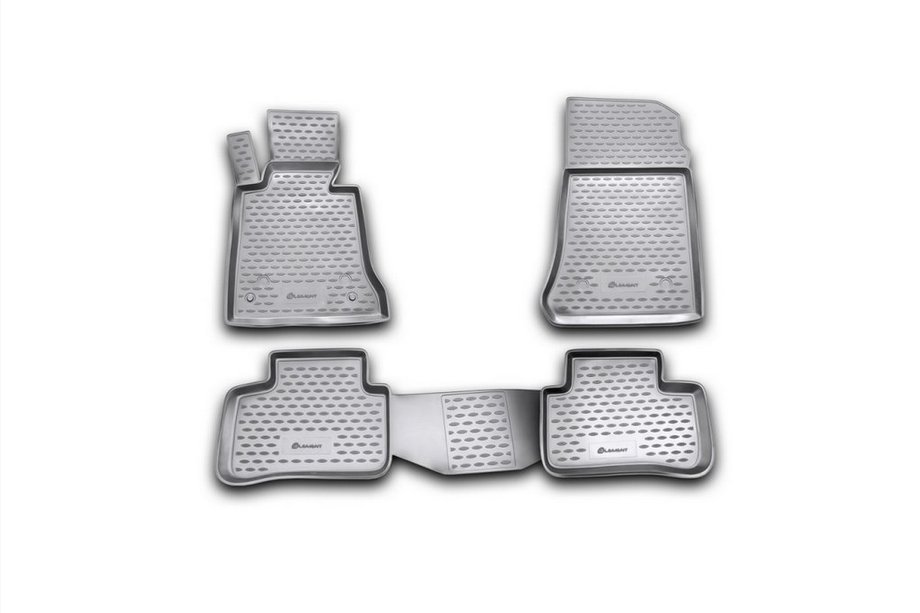 Mercedes GLK-klasse X204 2008–2015 Rubberen vloermattenset voor interieur (4 stuks, Novline) Image