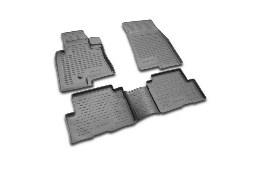 Mitsubishi Pajero Wagon III 1999–2006 Rubberen vloermatten voor het interieur (4 stuks, Novline) 5D Image