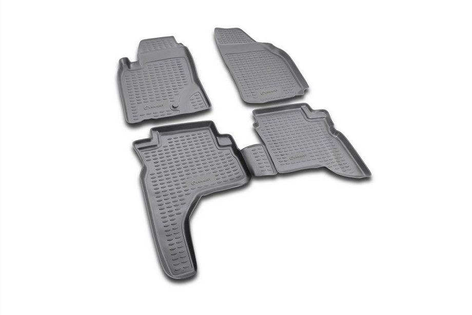 Mitsubishi Pajero Sport 1996–2007 Rubberen vloermattenset voor interieur (4 stuks, Novline) Image