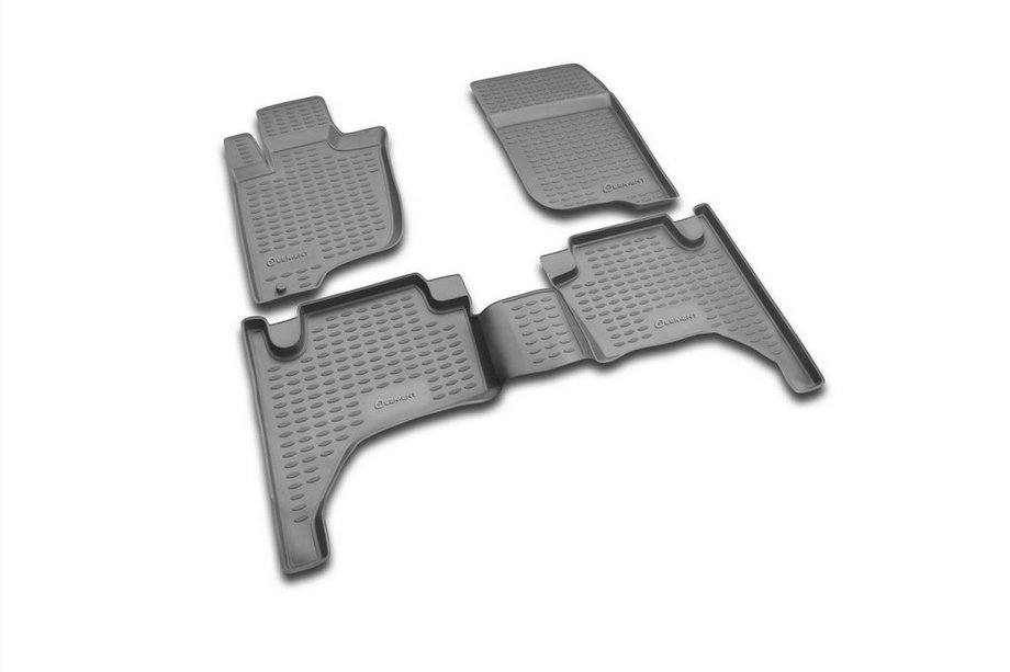 Mitsubishi L200 2006–2015 Rubberen vloermattenset voor interieur (4 stuks, Novline) Image