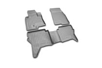Mitsubishi Pajero Wagon IV 2006–2021 Rubberen automatten (4 stuks, Novline) 3D foto 1