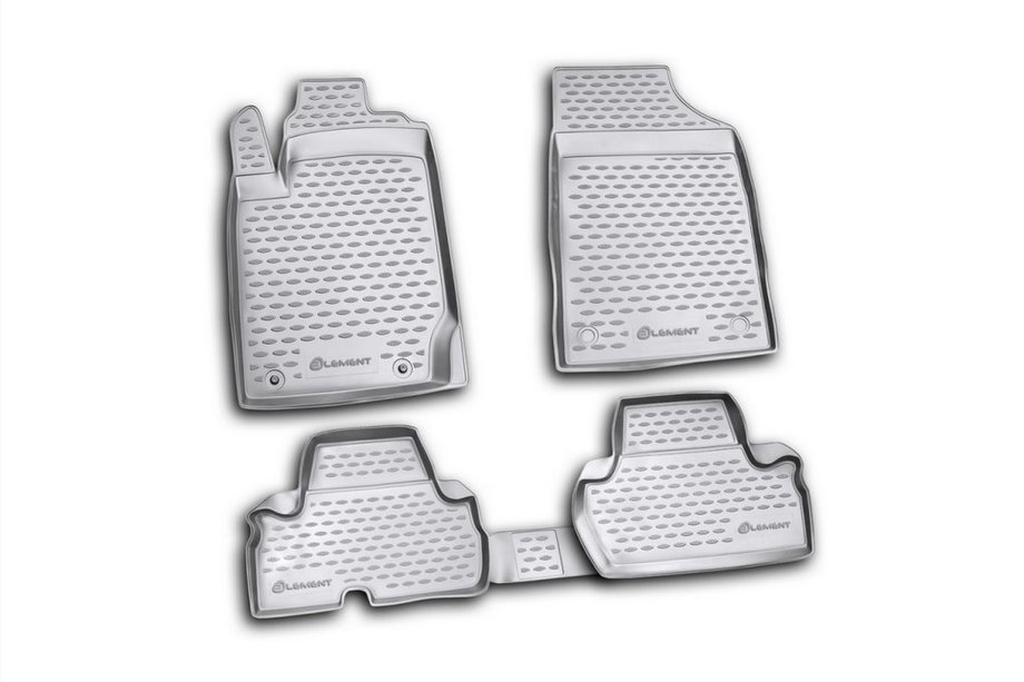 Mitsubishi L200 2006–2015 (2010-2015) Rubberen automatten voor interieur (4 stuks, Novline) 2D Image