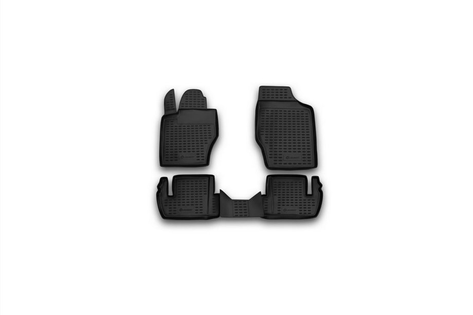 Peugeot 307 2001–2008 Rubberen vloermattenset voor interieur (4 stuks, Novline) Image