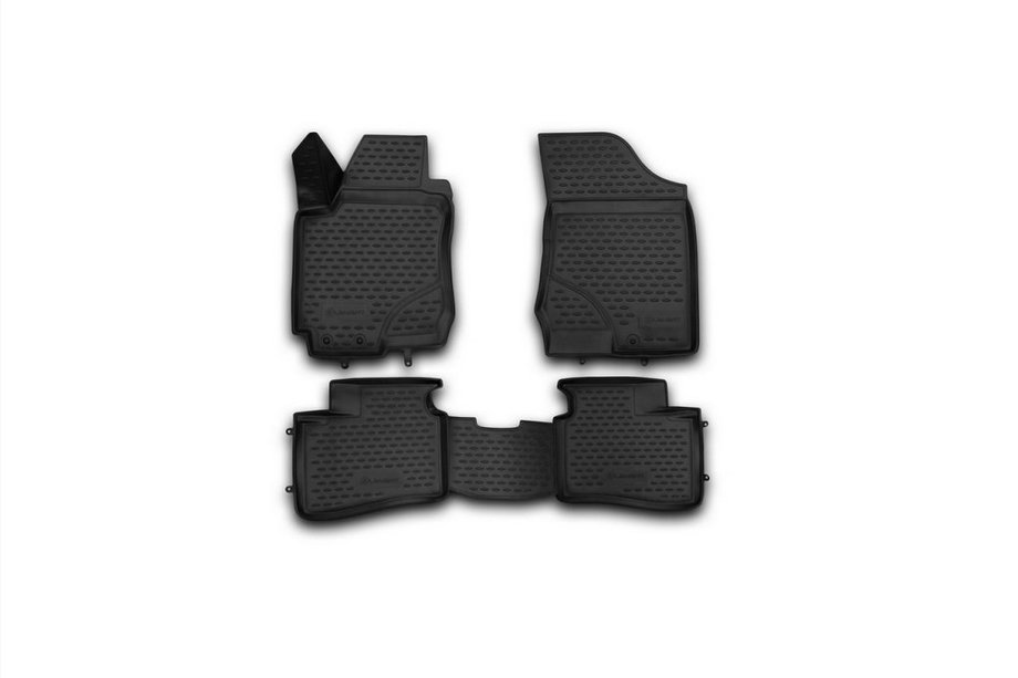 Hyundai I-30 2007–2011 3D rubberen automatten voor interieur (4 stuks, Novline) Image