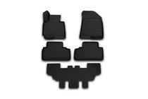 Kia Carens 2012– 3D rubberen automatten voor interieur (5-delig, Novline) 7-zits foto 1