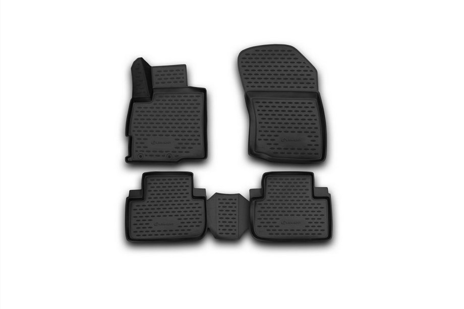 Mitsubishi Outlander 2012–2021 3D rubberen automatten voor het interieur (4 stuks, Novline) 2WD Foto 1