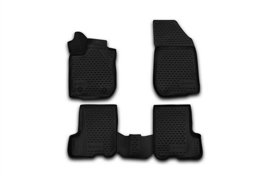 Renault Sandero 2013–2022 3D rubberen automatten voor interieur (4 stuks, Novline) Foto 1