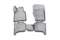 Volkswagen Touareg 2010–2018 3D rubberen automatten voor het interieur (4 stuks, Novline) voor twee-zone climate control foto 1