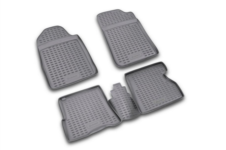 Renault Kangoo 1998–2008 Rubberen vloermattenset voor interieur (4 stuks, Novline) Foto 1