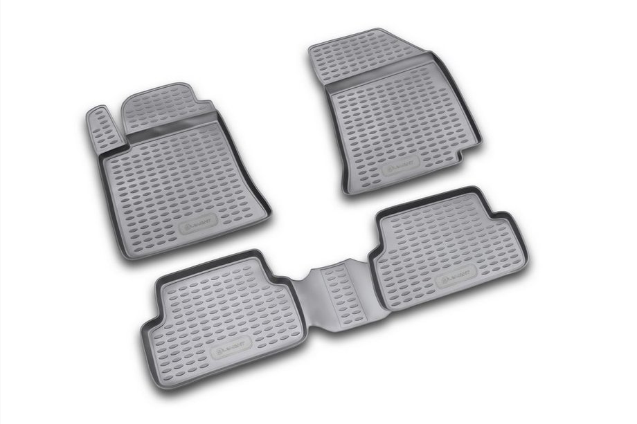 Renault Laguna 2001–2007 Rubberen vloermattenset voor interieur (4 stuks, Novline) Foto 1