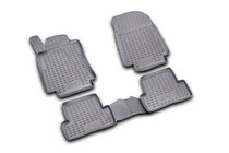 Renault Clio III 2005–2012 Rubberen vloermattenset voor interieur (4 stuks, Novline) foto 1
