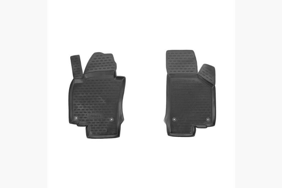 Skoda Octavia II A5 2006–2010 Rubberen vloermatten voor interieur (voor) (2 stuks, Novline) 2004-2013 Image