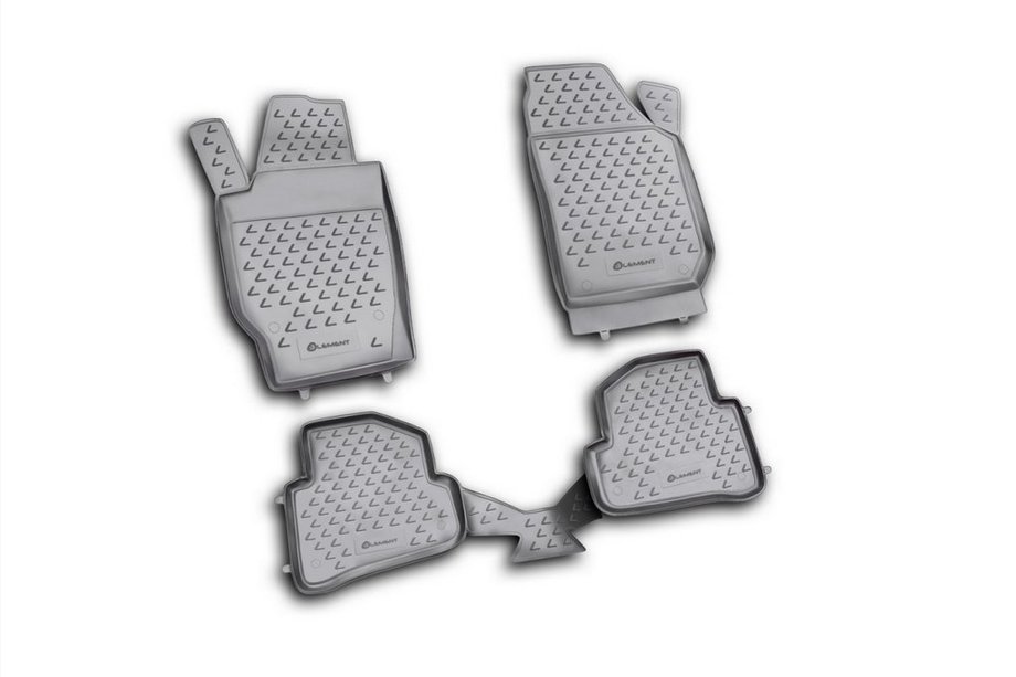 Skoda Fabia 2007–2014 Rubberen vloermattenset voor interieur (4 stuks, Novline) Image