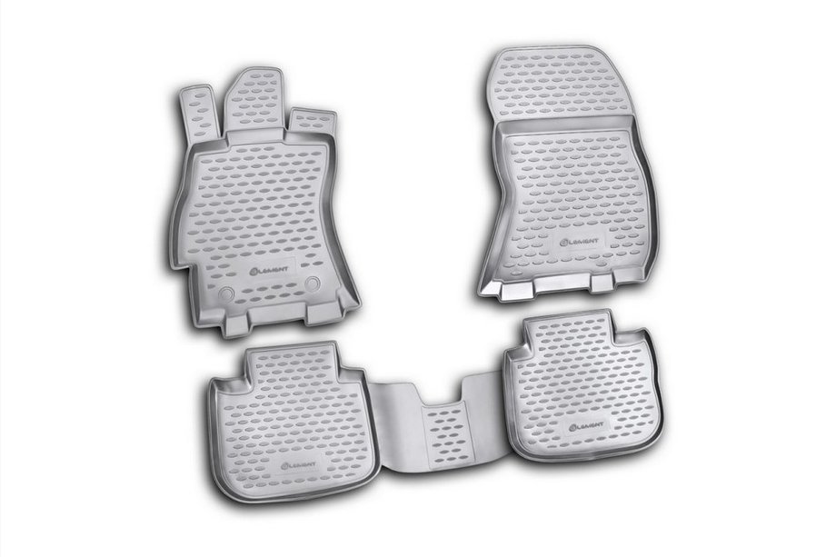 Subaru Outback 2009–2014 Rubberen vloermattenset voor interieur (4 stuks, Novline) Image