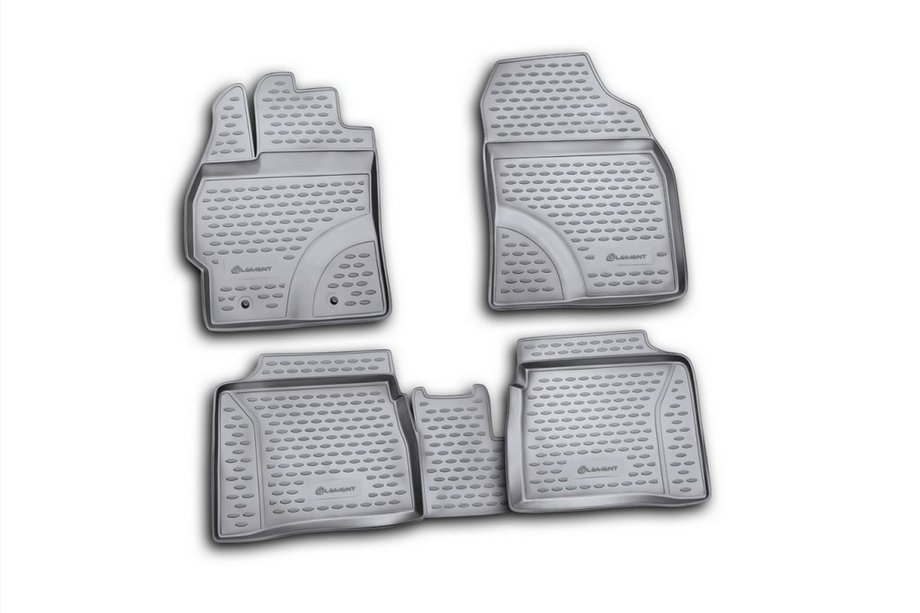 Toyota Prius 2009–2015 (2009↗) Rubberen vloermatten voor het interieur (4 stuks, Novline) Image