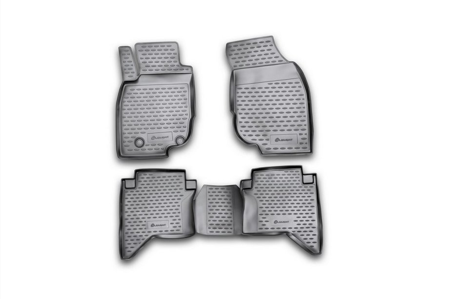 Toyota Hilux 2006–2015 (2011-2015) Rubberen automatten voor het interieur (4 stuks, Novline) Image