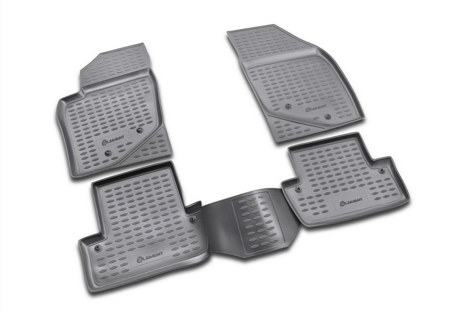 Volvo S60 2000–2009 Rubberen vloermattenset voor interieur (4 stuks, Novline) Image