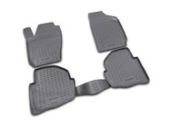 Volkswagen Polo 2001–2009 Rubberen vloermattenset voor interieur (4 stuks, Novline) foto 1
